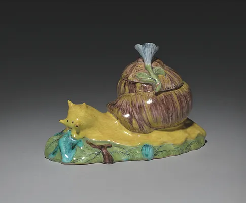 Covered Box in the Form of a Snail
