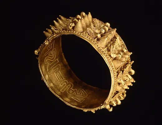 Bracelet Ornamented with Doves and Cones