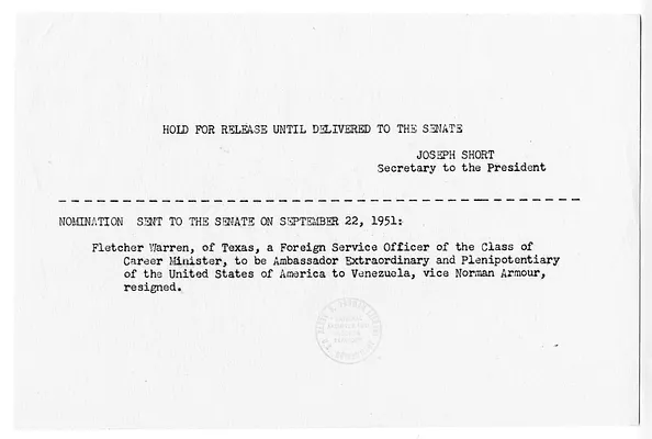White House Press Release