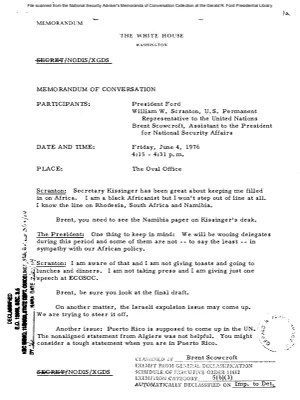 June 4, 1976 - Ford, Ambassador William Scranton (UN)
