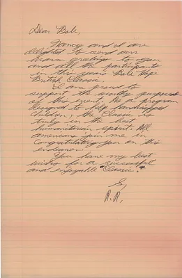 Letter from President Ronald Reagan to Bob Hope regarding the Bob Hope British Classic, 06/01/1981