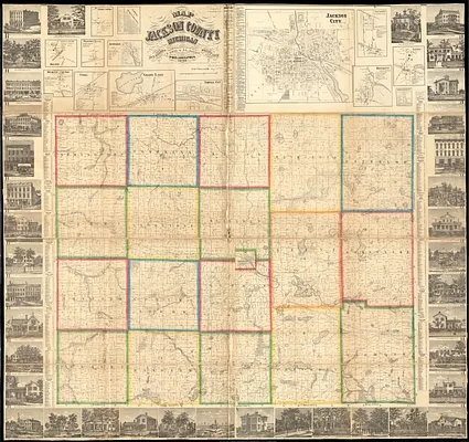 Map of Jackson County, Michigan