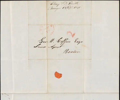 Benjamin D. Smith to George Coffin, 14 September 1845