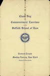 1912 Suffolk University Law School commencement and class day programs