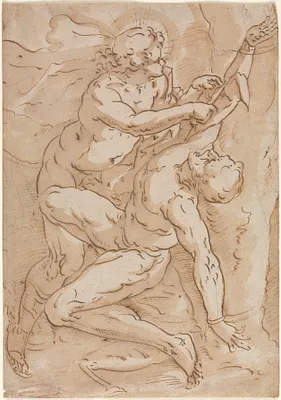 Apollo Flaying Marsyas (recto)