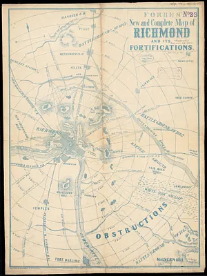 Forbes' new and complete map of Richmond and its fortifications