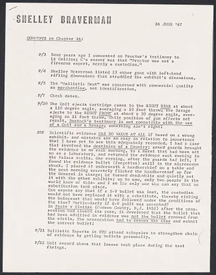 Herbert Brutus Ehrmann Papers, 1906-1970. Sacco-Vanzetti. Shelley Braverman, 1961-1968. Box 9, Folder 14, Harvard Law School Library, Historical & Special Collections