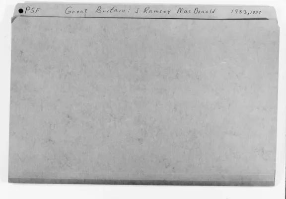 Great Britain - MacDonald, J. Ramsey, 1933, 1937