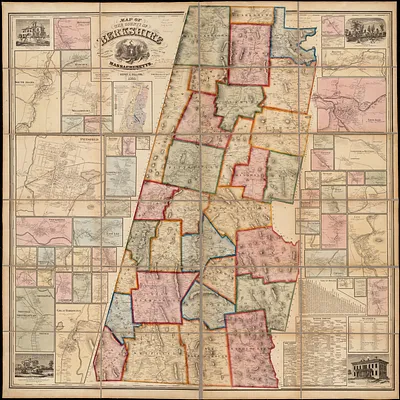 Map of the county of Berkshire, Massachusetts
