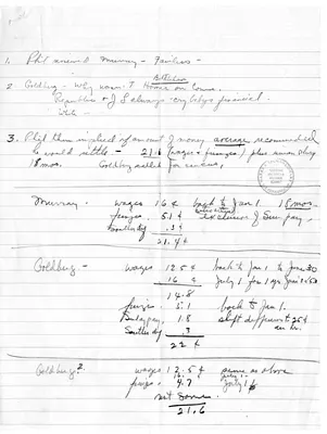 Notes on Meeting Between Philp Murray, Benjamin Fairless, and Arthur Goldberg