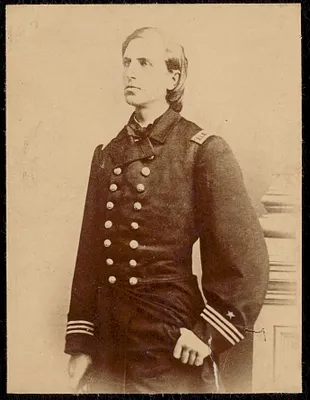 Lieut. Commander W. B. Cushing, who blew up the Rebel ram "Albermarle"
