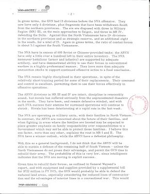 Memorandum from Clinton E. Granger to Brent Scowcroft Regarding a Report on Vietnam