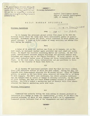 Memorandum, Daily Korean Bulletin