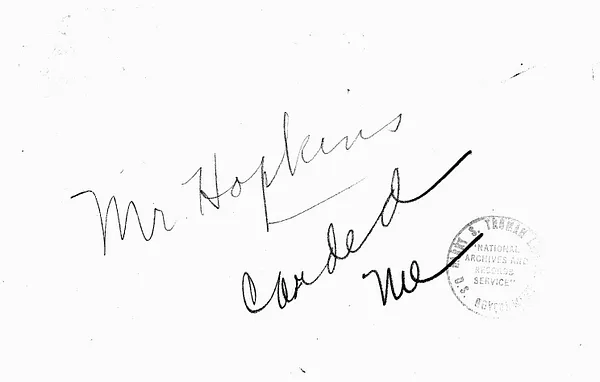 Memorandum from William D. Hassett for the President's Personal Files