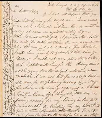 Letter from Henry Brewster Stanton, York, to Amos Augustus Phelps, April 13. '36