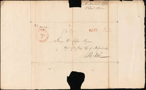O.A. Nichols to George Coffin, 3 December 1825