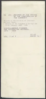 Miscellaneous Finance and Accounting Records: Interest Book