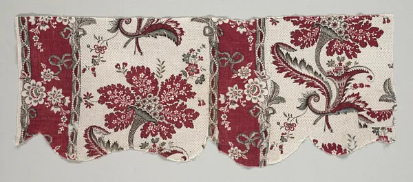 Strip of Woodblock Printed Cotton