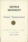 1958 Suffolk University commencement program (all schools)