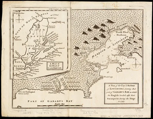 A plan of the city & harbour of Louisburg