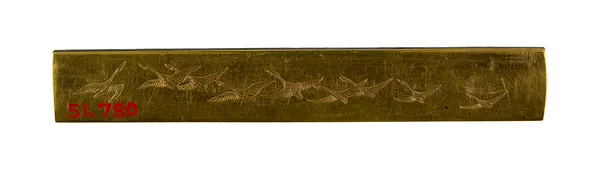 Kozuka with Reeds by a Stream and Geese
