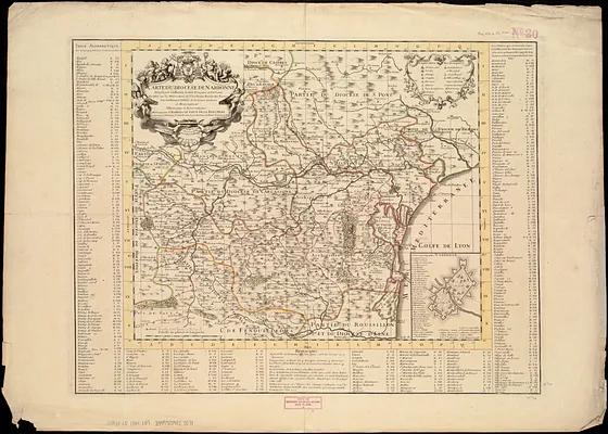 Carte du Diocese de Narbonne