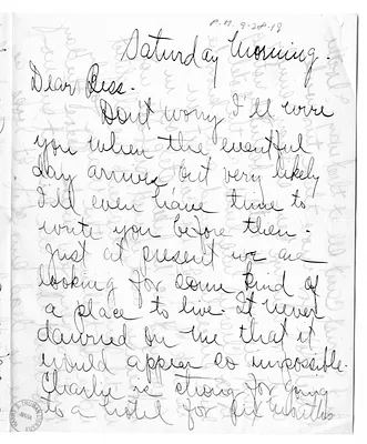 Letter from Arry Mayer to Bess W. Truman