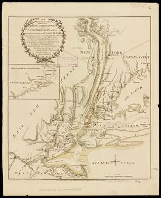 The seat of action, between the British and American forces