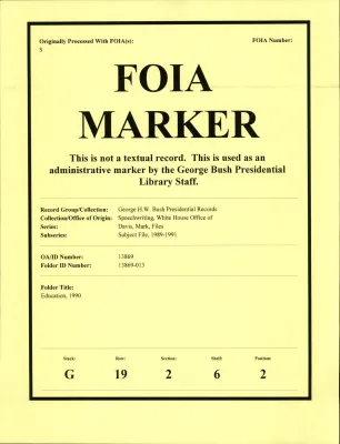 Education 1990 [OA 8750]