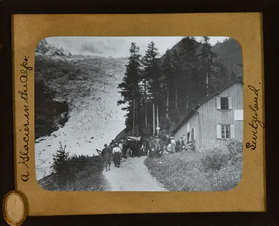 Photograph of a Glacier in the Alps, Switzerland
