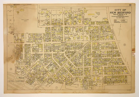 Atlas of the City of New Bedford, Part of Wards 5 - 6, plate 10