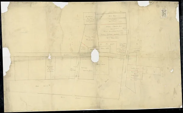 [Plan of lots in Chinatown (Boston), between Avery and Eliot Streets, and Tremont Street and Harrison Avenue]