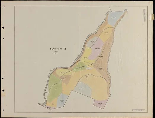 Slab City X 1931 stand map