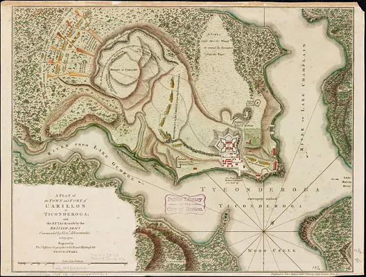 A plan of the town and Fort of Carillon at Ticonderoga