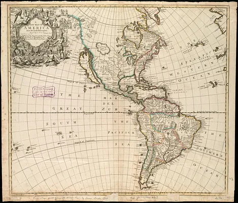 A new map of America from the latest observations