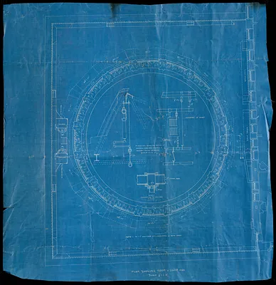 Plan showing roof and dome