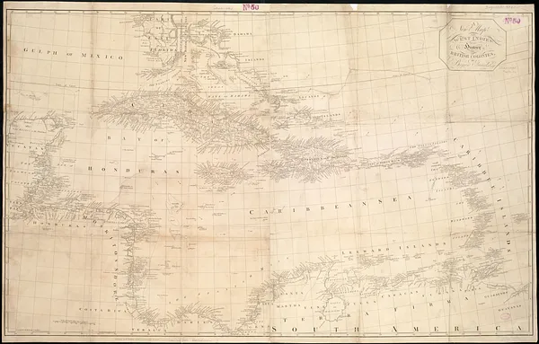 A new map of the West Indies, for the history of the British Colonies
