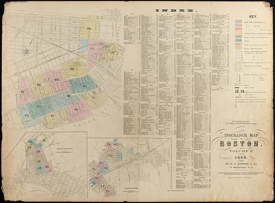 Insurance map of Boston