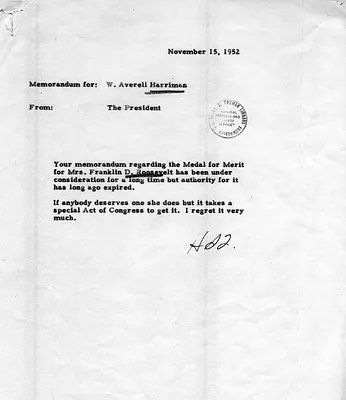 Correspondence between Harry S. Truman and Averell Harriman