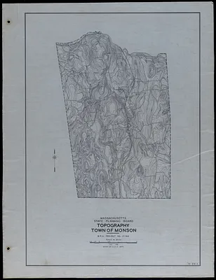 Topography Town of Monson