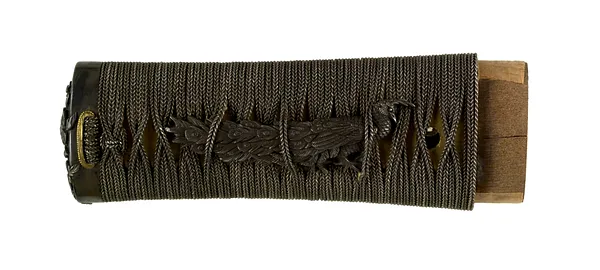 Tsuka with Peacocks and Peony