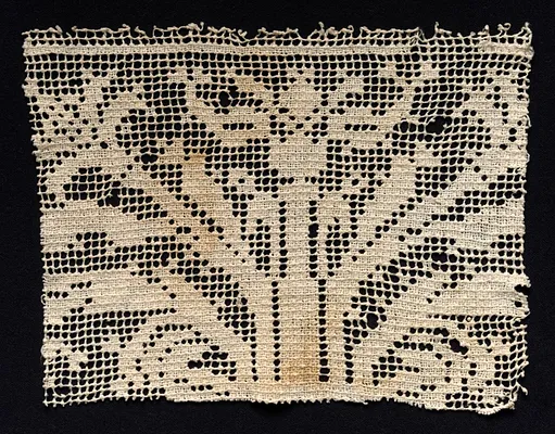 Fragment of a Band with Branching Vegetation