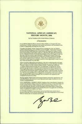 National African America History Month, February 2006 [Version 1]