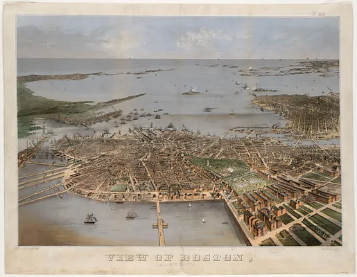View of Boston, July 4th 1870