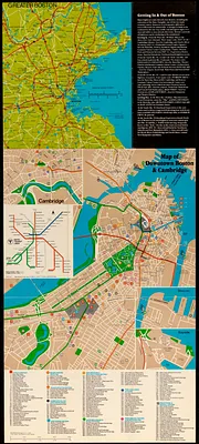 Boston city map & guide to the Freedom Trail & national historical park