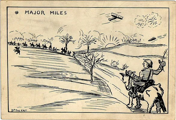 Drawing of Major John L. Miles