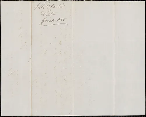 Isaac R. Clark to W. A. Harrington, 10 June 1858