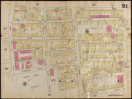 Insurance maps of Boston volume 4 : comprising portions of Charlestown, East Cambridge, Cambridge Port, Old Cambridge & Somerville