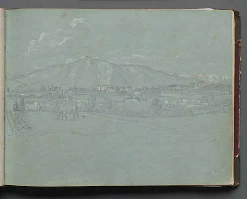 Album with Views of Rome and Surroundings, Landscape Studies, page 10a: Roman Landscape