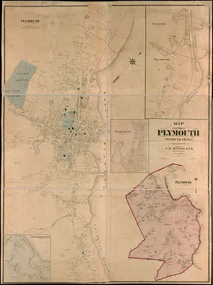 Map of the town of Plymouth